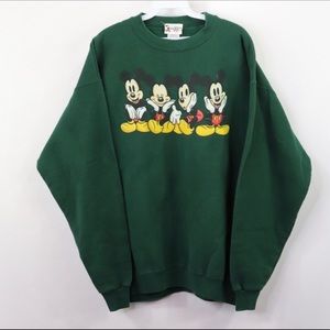 vintage disney mickey mouse crew neck sweatshirt